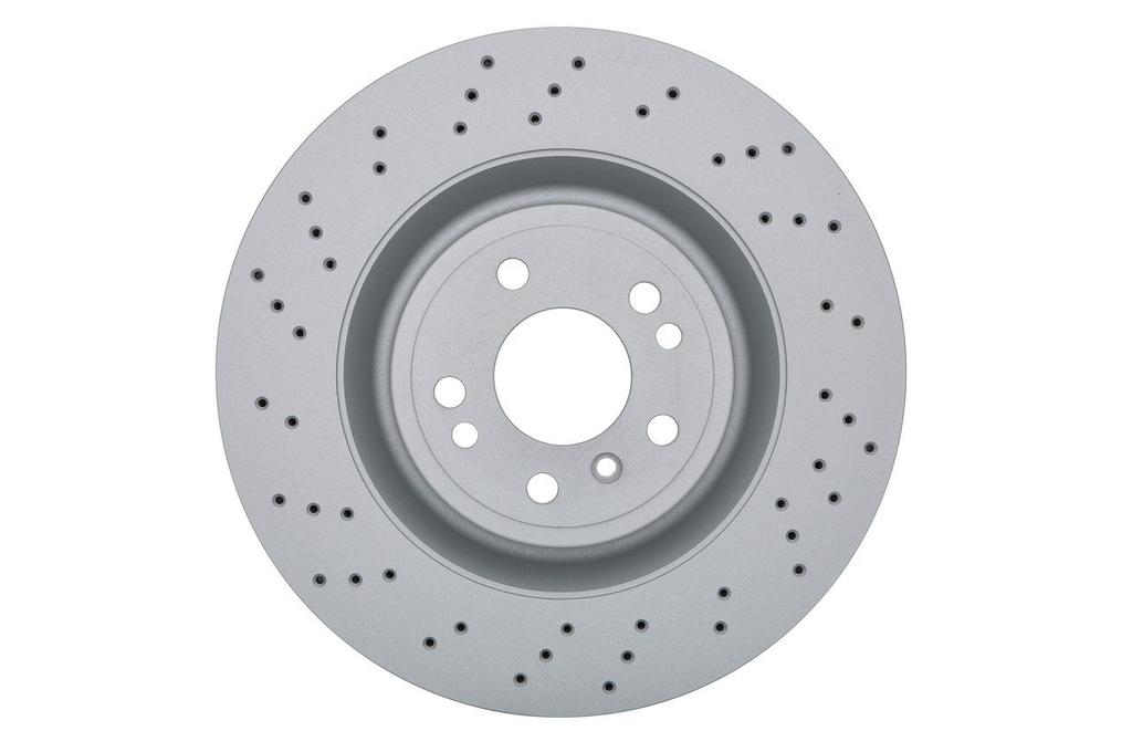 BRAKE DISC FRONT 350MM BOSCH MERC (CROSS DRILLED)