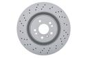 BRAKE DISC FRONT 350MM BOSCH MERC (CROSS DRILLED)