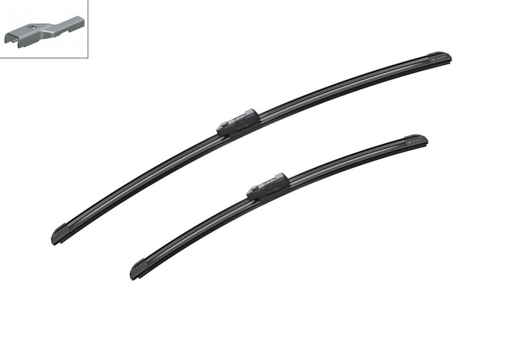 WIPER BLADE [FRONT KIT] BOSCH AEROTWIN [600MM 24 INCH + 450MM 18 INCH - FLAT WIPER BLADE]
