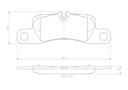 REAR PADS BREMBO CERAMIC PORSCHE