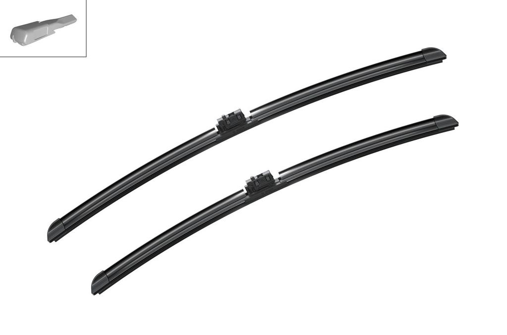 WIPER BLADE [FRONT KIT] BOSCH AEROTWIN [600MM 24 INCH + 550MM 22 INCH - FLAT WIPER BLADE]
