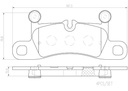 BRAKE PADS REAR BREMBO CERAMIC PORSCHE