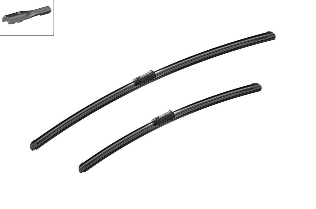 WIPER BLADE [FRONT KIT] BOSCH AEROTWIN [680MM 27 INCH + 515MM 21 INCH - FLAT WIPER BLADE]