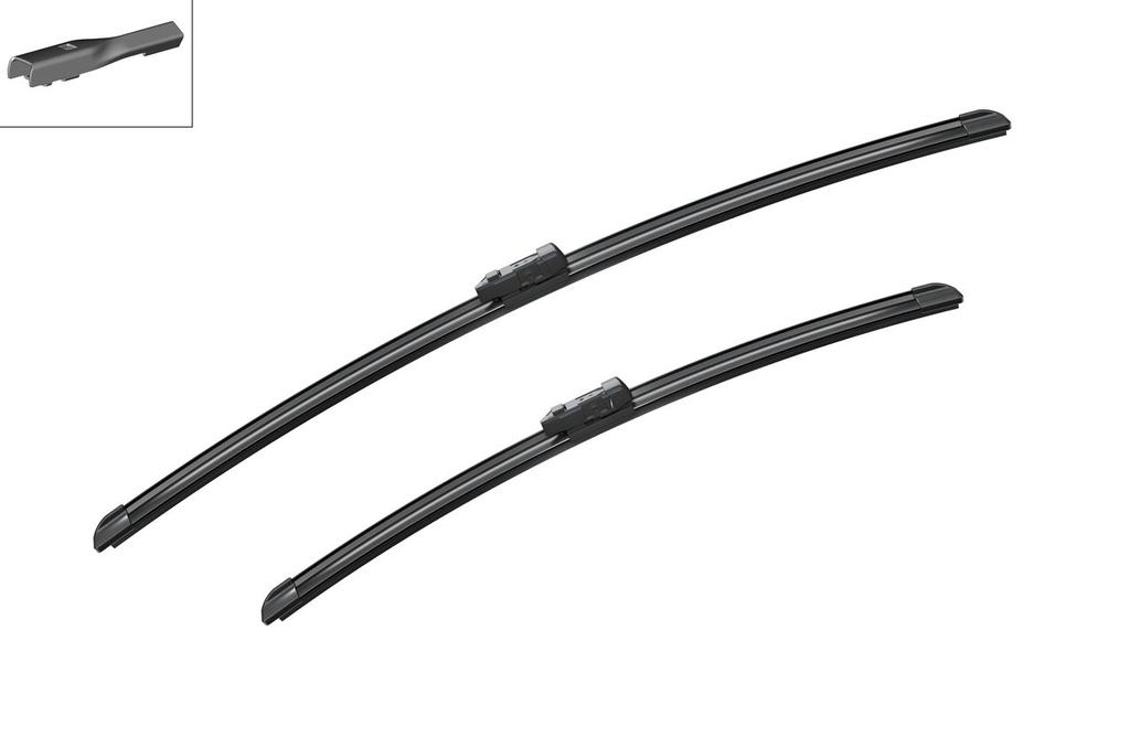 WIPER BLADE [FRONT KIT] BOSCH AEROTWIN [650MM 26 INCH + 500MM 20 INCH - FLAT WIPER BLADE]