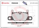 REAR PADS BREMBO CERAMIC PORSCHE