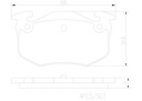 BRAKE PADS REAR BREMBO CERAMIC PSA