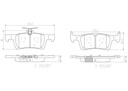 BRAKE PADS REAR BREMBO CERAMIC PSA