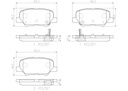 BRAKE PADS REAR BREMBO CERAMIC PSA
