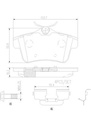 BRAKE PADS REAR BREMBO CERAMIC PSA