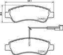 BRAKE PADS REAR BREMBO PSA FIAT