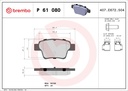 REAR PADS BREMBO PSA [DNO]