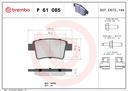 REAR PADS BREMBO PSA [DNO]