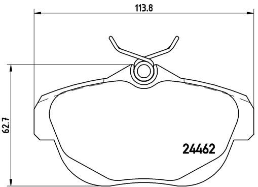 BRAKE PADS REAR BREMBO CERAMIC PSA (DNO)