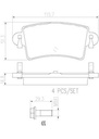 BRAKE PADS REAR BREMBO CERAMIC RENAULT