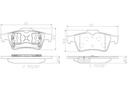 BRAKE PADS REAR BREMBO CERAMIC RENAULT