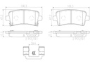 BRAKE PADS REAR BREMBO CERAMIC SAAB OPEL