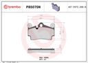 BRAKE PADS REAR BREMBO CERAMIC VAG