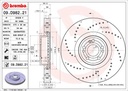 FRONT DISC 375MM CROSS DRILLED BREMBO MERC