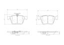 BRAKE PADS REAR BREMBO CERAMIC VAG*