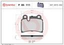 BRAKE PADS REAR BREMBO VAG