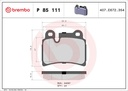 REAR PADS BREMBO VAG