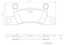 BRAKE PADS REAR BREMBO CERAMIC VAG