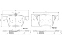 BRAKE PADS REAR BREMBO CERAMIC VAG