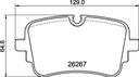 BRAKE PADS REAR BREMBO CERAMIC VAG
