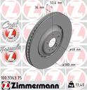 BRAKE DISC FRONT 380MM ZIMMERMANN VAG