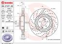 BRAKE DISC FRONT 390MM BREMBO MERC (CROSS DRILLED - SLOTTED)
