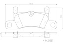 BRAKE PADS REAR BREMBO CERAMIC VAG