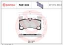 BRAKE PADS REAR BREMBO CERAMIC VAG