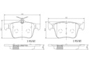 BRAKE PADS REAR BREMBO CERAMIC VAG