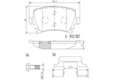 BRAKE PADS REAR BREMBO CERAMIC VAG