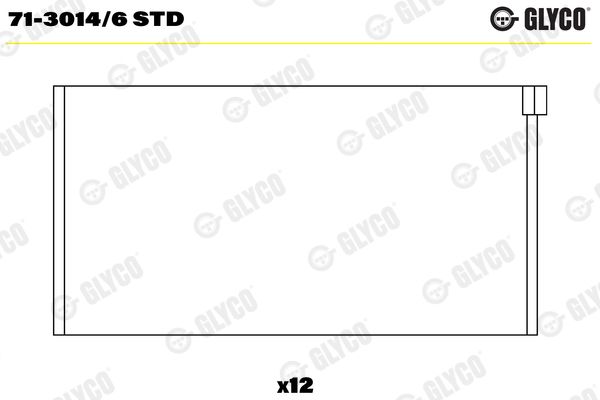 CONROD BEARINGS STD GLYCO PORSCHE