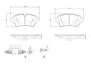 BRAKE PADS REAR BREMBO CERAMIC VAG