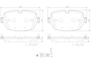 REAR PADS BREMBO CERAMIC VAG BENTLEY