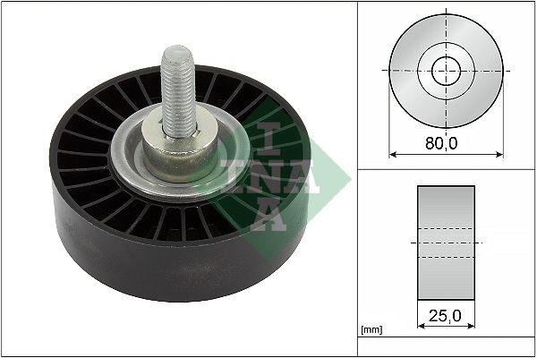 DEFLECTION PULLEY INA LAND ROVER