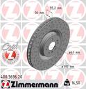 BRAKE DISC FRONT 390MM ZIMMERMANN MERC