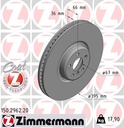 FRONT DISC 395MM LH ZIMMERMANN BMW 1-PCE DISC