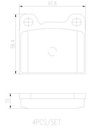 BRAKE PADS REAR BREMBO CERAMIC VOLVO