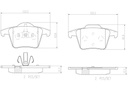 REAR PADS BREMBO CERAMIC VOLVO