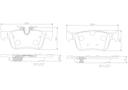 BRAKE PADS REAR BREMBO CERAMIC VOLVO