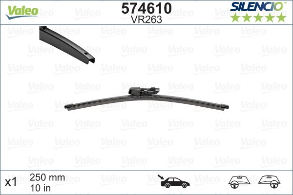 WIPER BLADE REAR VALEO VAG