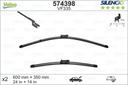 WIPER BLADE [FRONT KIT] VALEO SILENCIO [550MM 22 INCH + 550MM 22 INCH - WITH SPOILER FLAT WIPER BLADE]