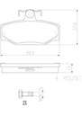 BRAKE PADS REAR BREMBO CERAMIC VOLVO