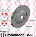 BRAKE DISC FRONT 400MM ZIMMERMANN VAG