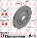 BRAKE DISC FRONT 400MM ZIMMERMANN VAG
