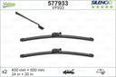 WIPER BLADE [FRONT KIT] VALEO SILENCIO [600MM 24 INCH + 500MM 20 INCH - WITH SPOILER FLAT WIPER BLADE]