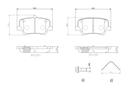 BRAKE PADS REAR BREMBO CERAMIC VOLVO